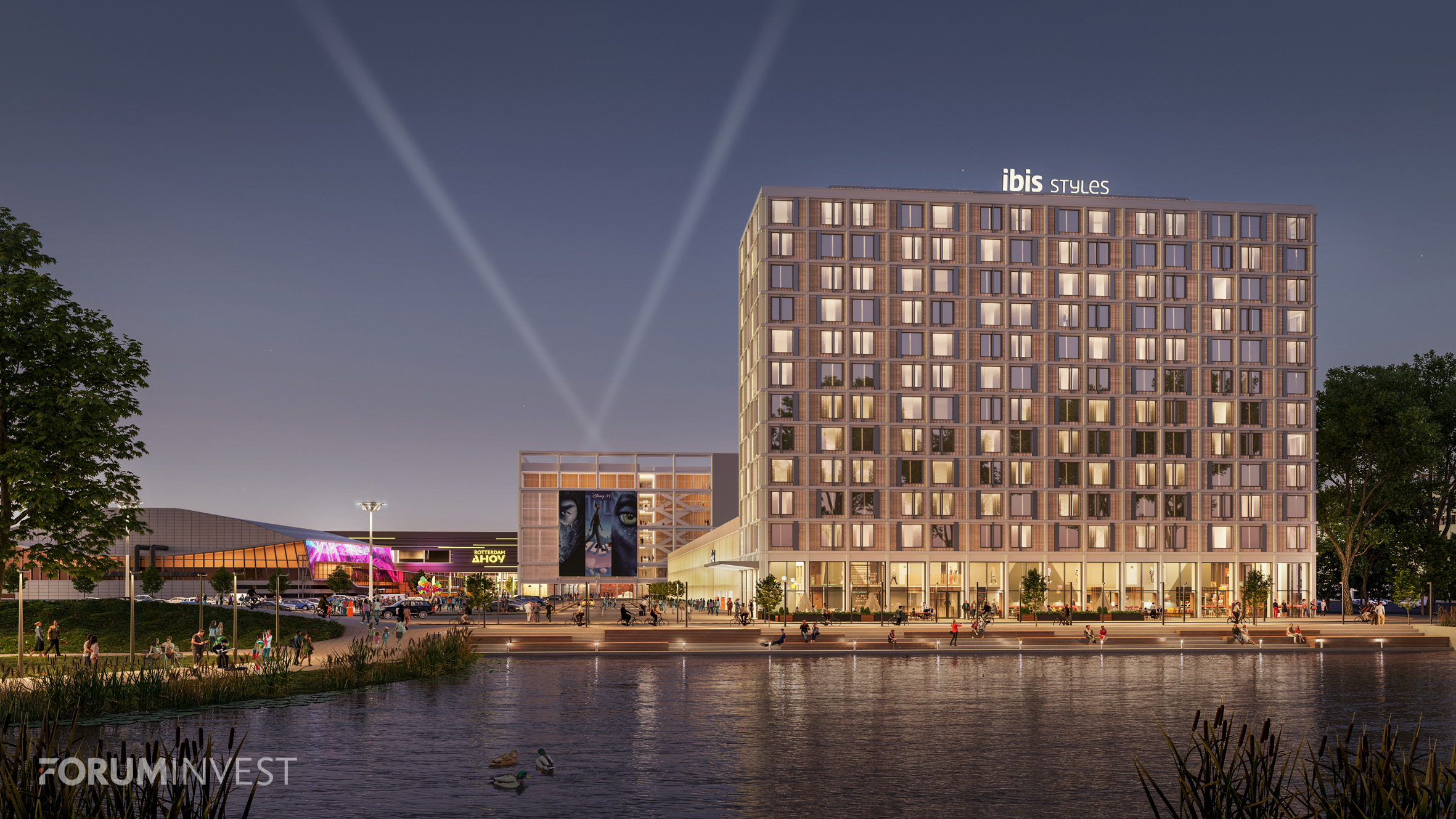Foruminvest verpachtet das Hotel Ahoy in Rotterdam an die HR Group