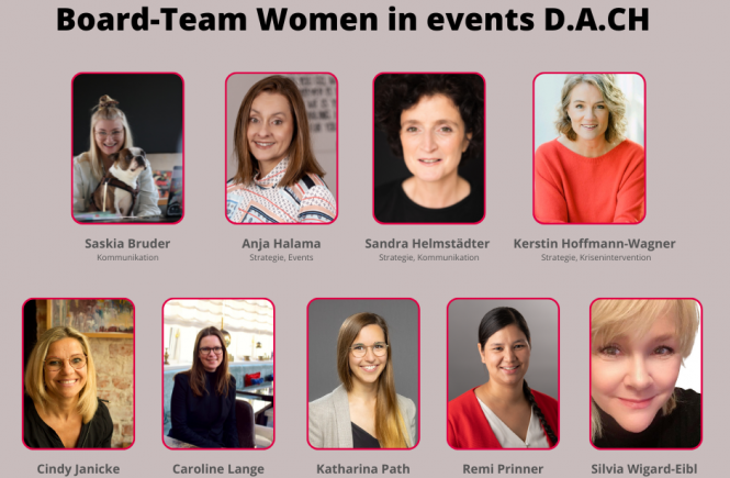 Women in events D.A.C.H.: Das Board-Team des Frauen-Netzwerks erhält Verstärkung!