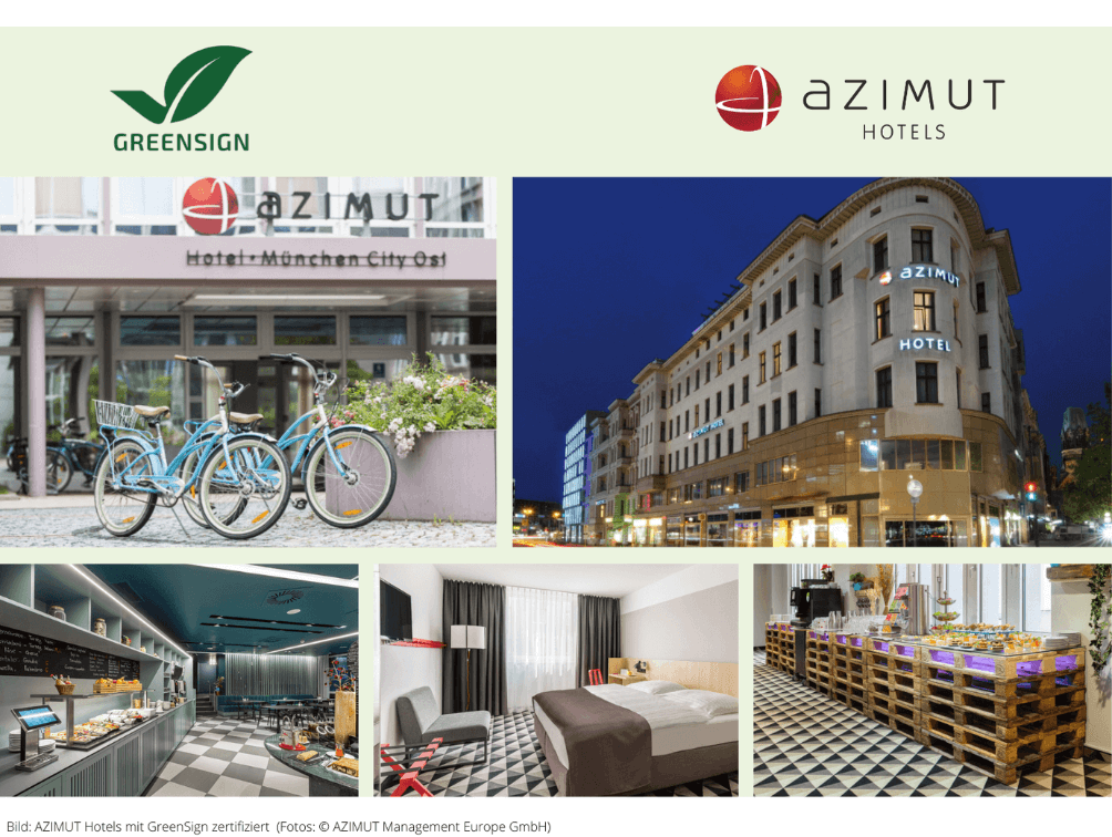 AZIMUT Hotels jetzt GreenSign zertifiziert
