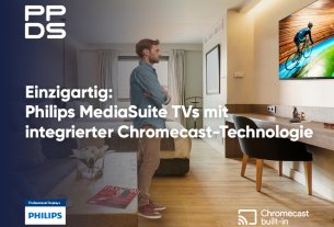 IHG Hotels & Resorts stattet Hotelzimmer im Rahmen der neuen globalen Partnerschaft mit PPDS erstmalig mit Philips MediaSuite TVs aus