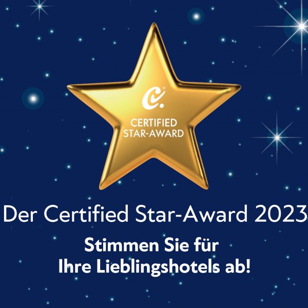 Hotels gehen für den „12. Certified Star-Award“ auf Stimmenfang