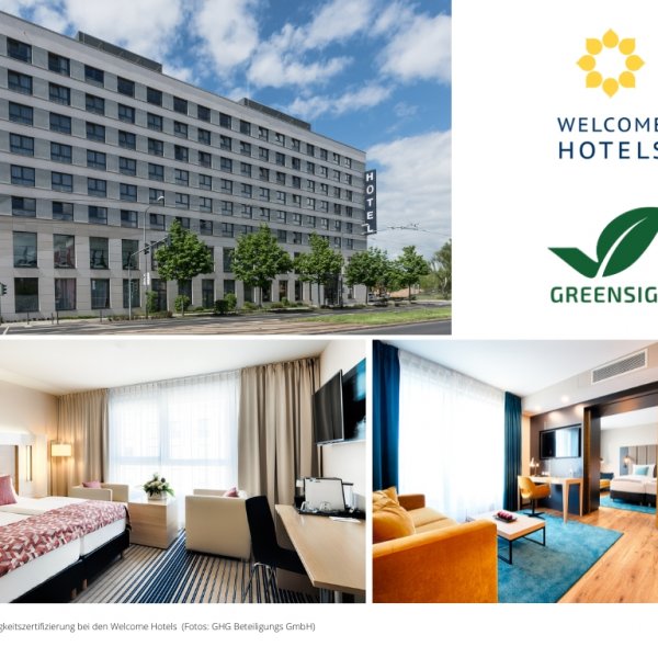 Welcome Hotels lassen ihr Nachhaltigkeits-Engagement mit GreenSign zertifizieren