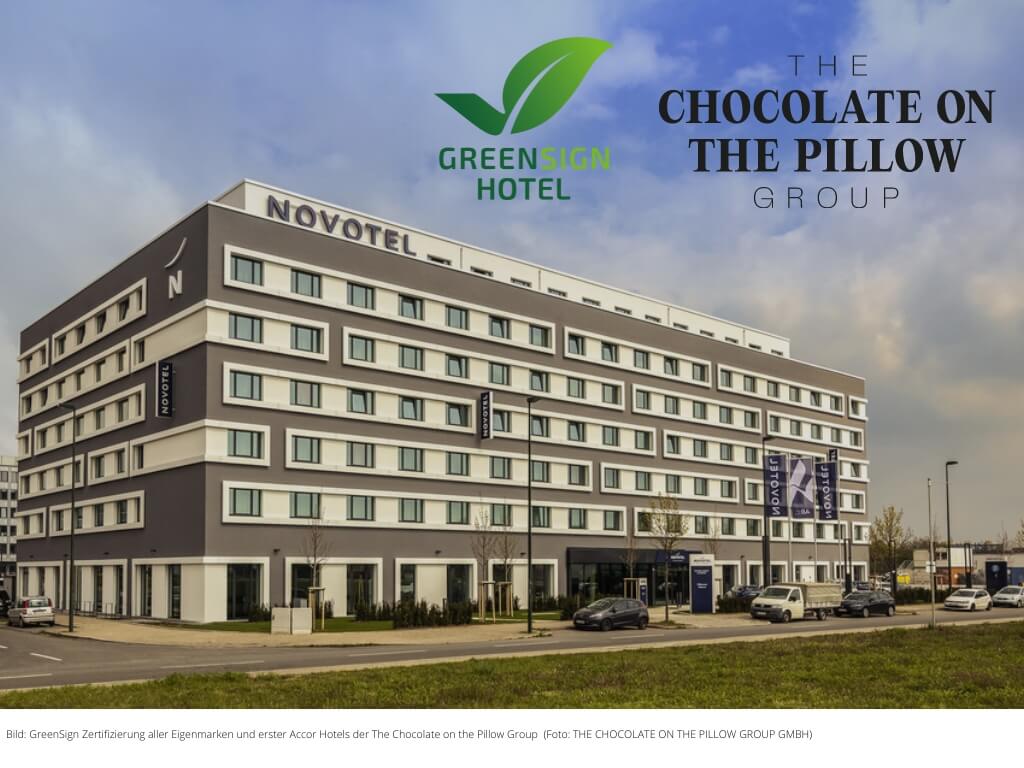 GreenSign Zertifizierung aller Eigenmarken und erster Accor Hotels der The Chocolate on the Pillow Group