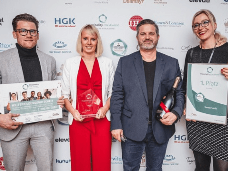 „Für die Zukunft deiner Träume" - Seminaris Hotels gewinnt erneut den 1. Platz beim HR-Hospitality Award der deutschen Hotelakademie in der Kategorie Recruiting