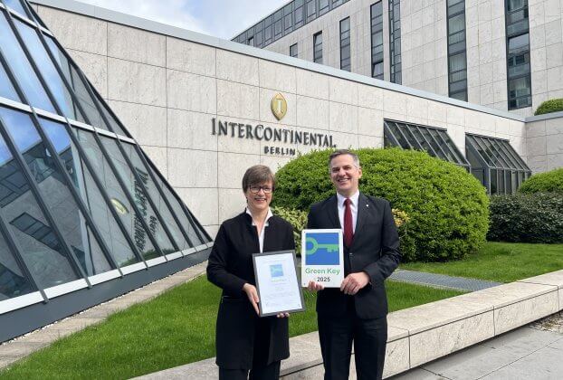 Ausgezeichnete Nachhaltigkeit: InterContinental Berlin erhält Green Key Zertifikat
