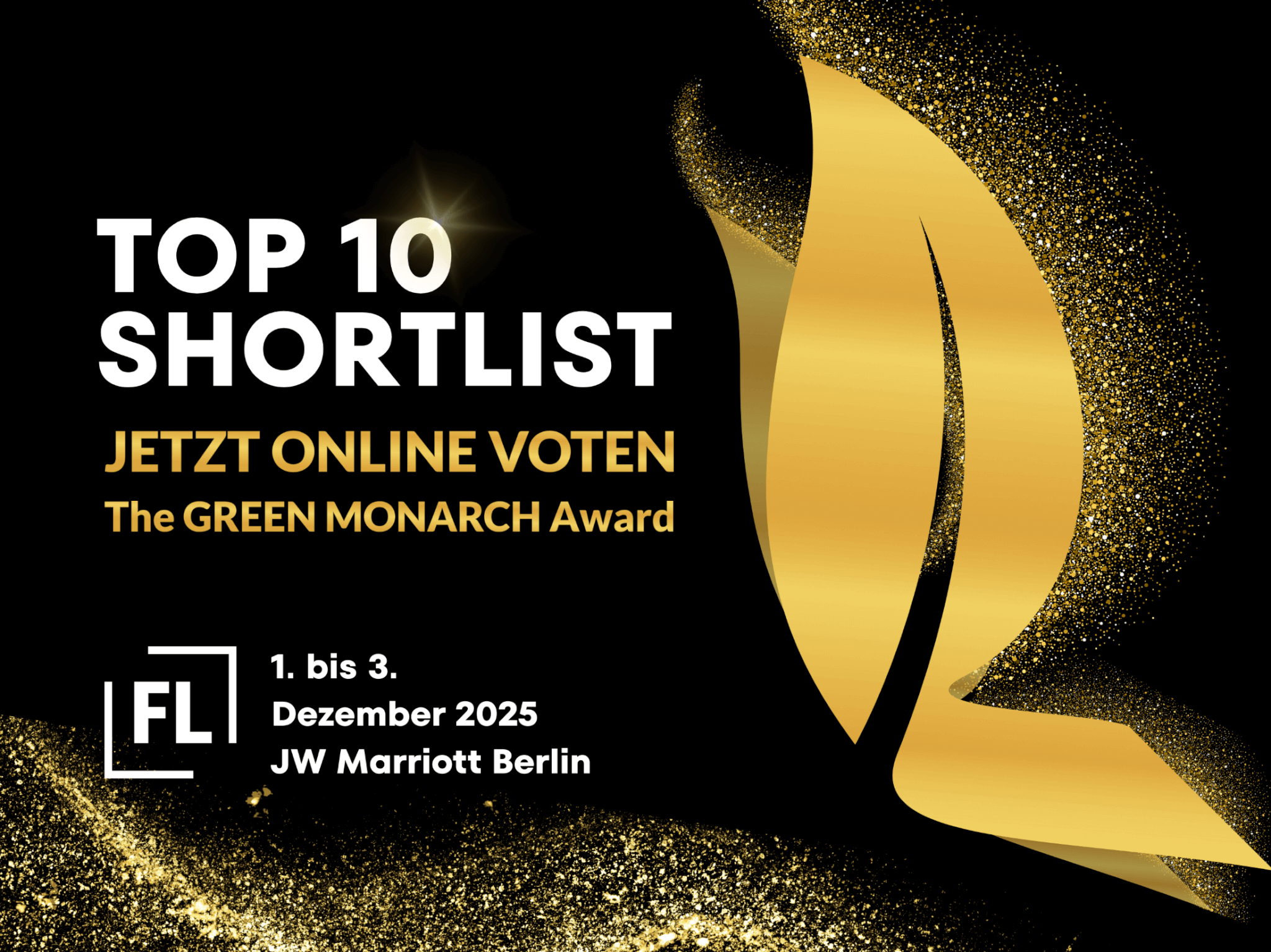 Die Shortlist für den GREEN MONARCH Award 2025 steht fest – öffentliches Voting läuft
