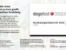 VSME-Nachhaltigkeitsbericht des degefest beim Deutschen Nachhaltigkeitskodex (DNK) veröffentlicht.